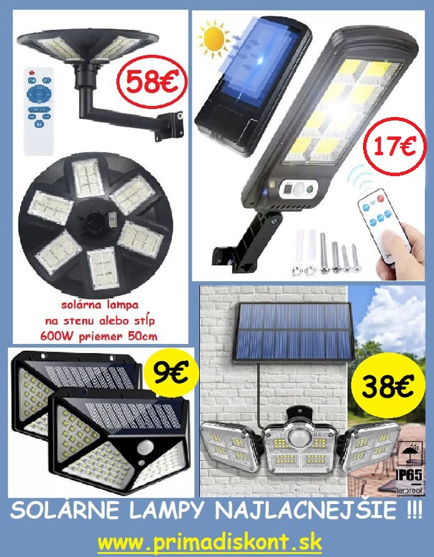 SOLÁRNE LAMPY