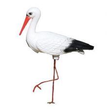 Dekorácia do záhradky bocian stredne veľký, celková výška 80cm