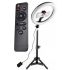 KRUHOVÁ RING LED LAMPA SVETLO 80W s priemerom 30cm pre Make-up, stojan 220cm